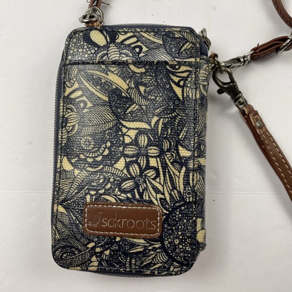 Sakroots Smartphone Wristlet Wallet Purse Crossbody Zip Around Card Slots - Picture 3 of 16